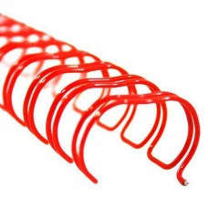Double Wire Bind 3:1 A4 - 5/8"(16mm) X 34 Loops, 50 pcs/box, Red